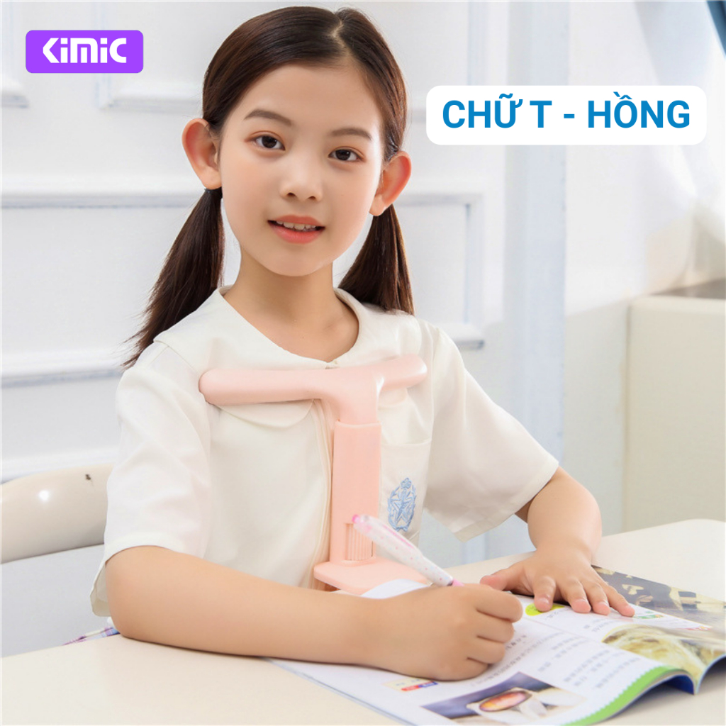 Giá đỡ chống cận thị cho bé Kimic, Dụng cụ chống gù lưng gắn bàn học điều chỉnh tư thế trẻ em