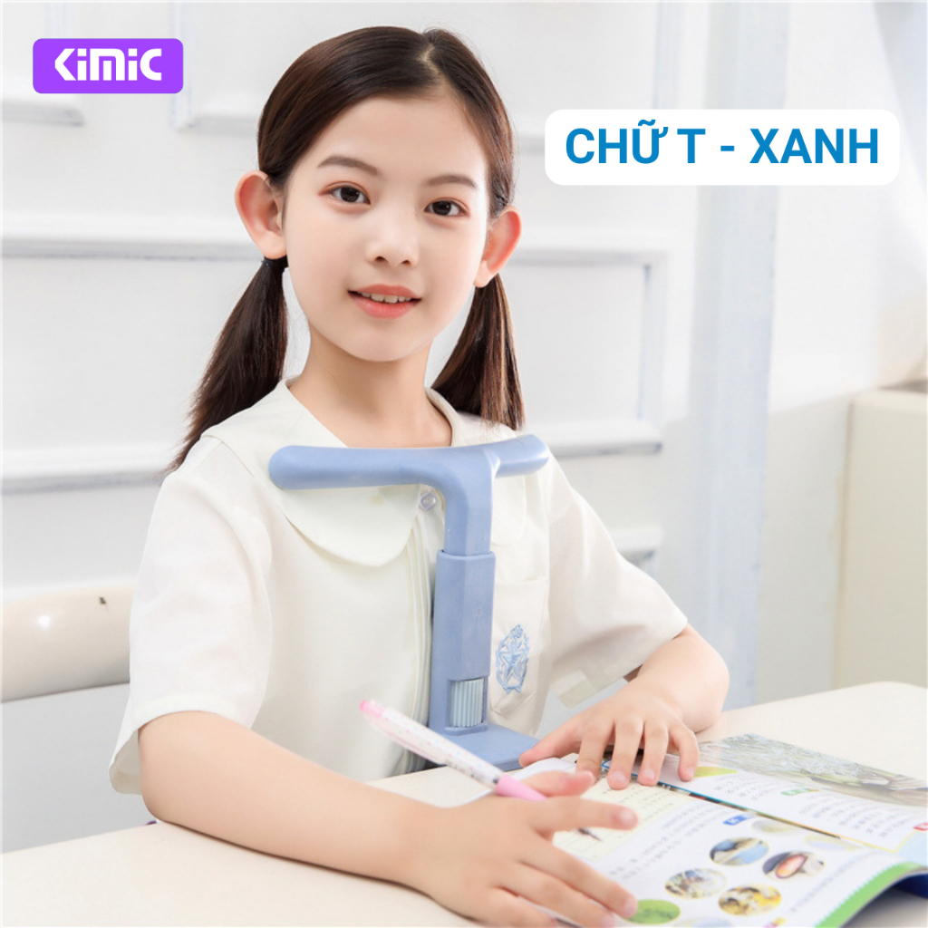 Giá đỡ chống cận thị cho bé Kimic, Dụng cụ chống gù lưng gắn bàn học điều chỉnh tư thế trẻ em