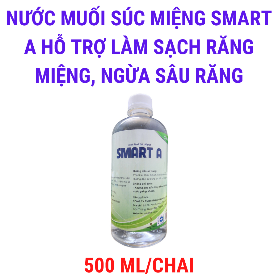 Nước muối súc miệng Smart A – 500ml/chai