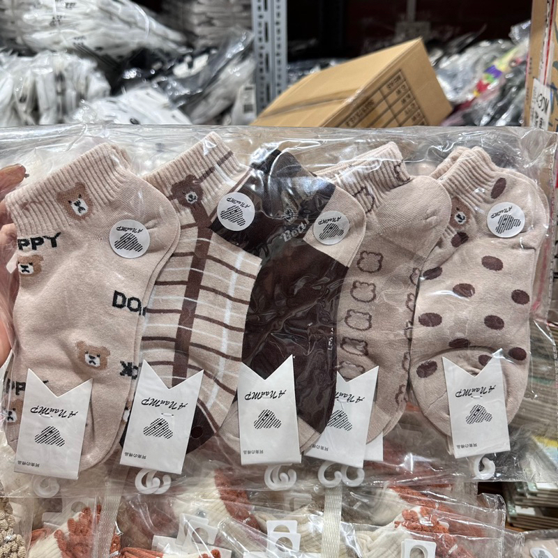 Sỉ 10 đôi tất hình gấu mẫu mới, vớ hình