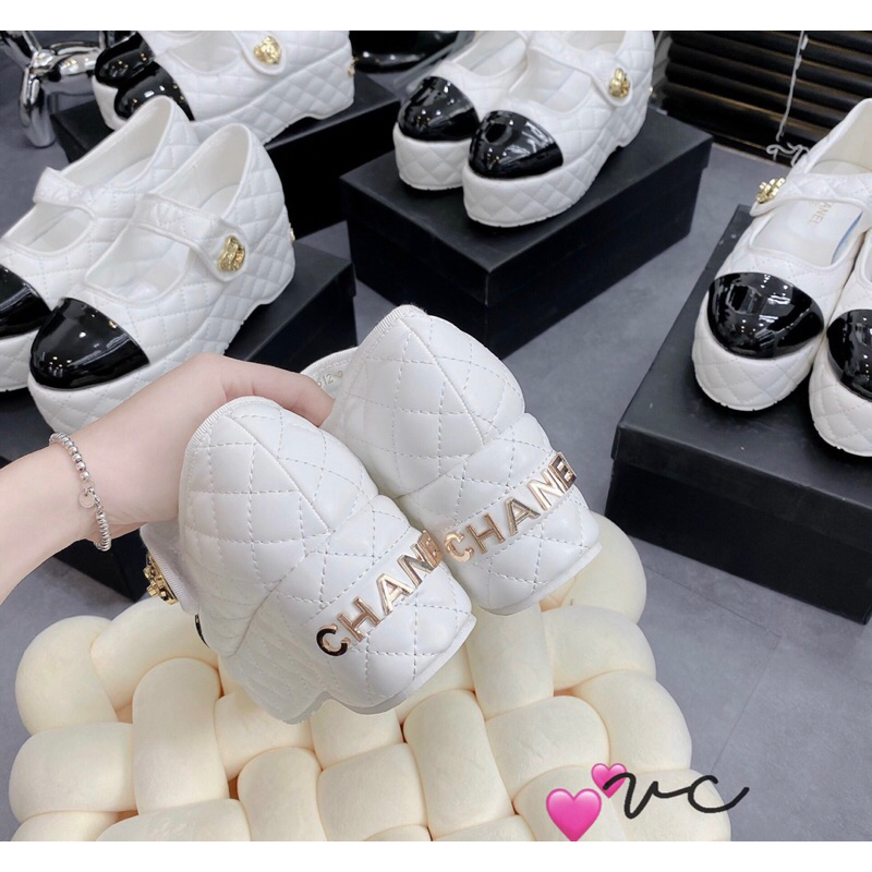 Giầy búp bê đế xuồng mũi bóng c••n super fullbox