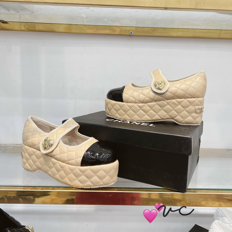 Giầy búp bê đế xuồng mũi bóng c••n super fullbox