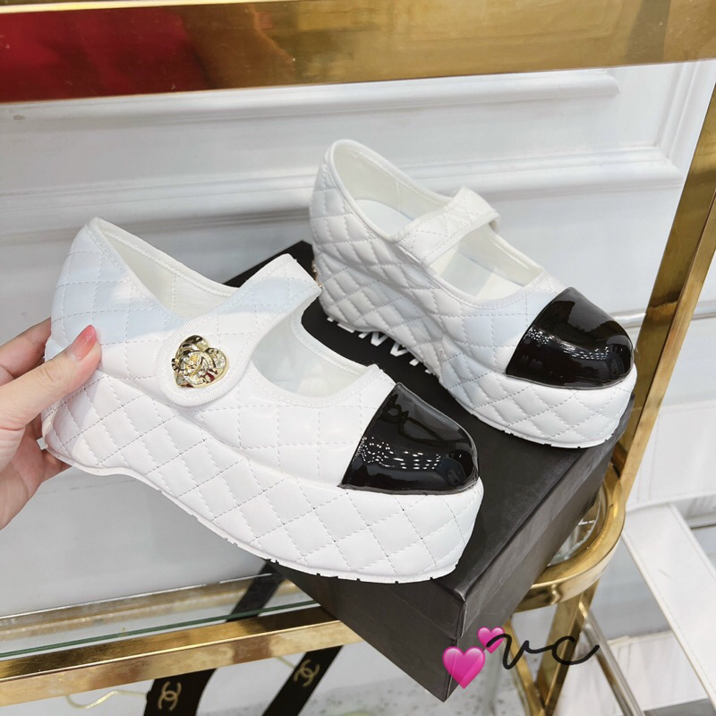 Giầy búp bê đế xuồng mũi bóng c••n super fullbox