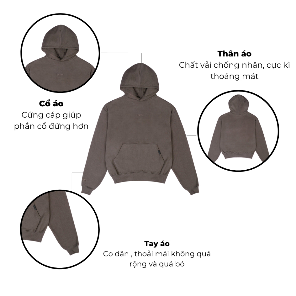 Áo khoác Hoodie Boxy Nam, Nữ Hoodie Basic Unisex,Basic