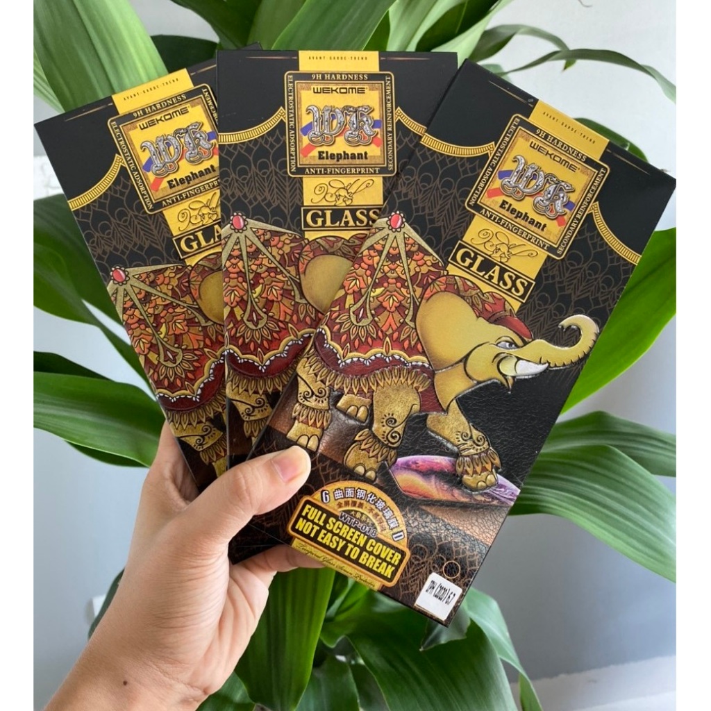 Kính cường lực iPhone 6D Wekome cao cấp dán màn hình cho iphone 8 plus x xmax 11 12 13 14 15 pro max