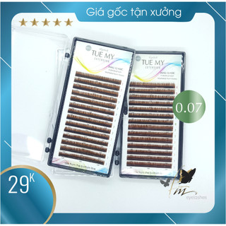Nối mi dưới 0.07 - nâu đen