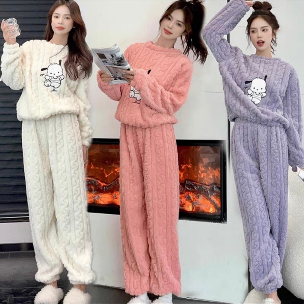 Áo lông cừu mềm họa tiết thêu cao cấp HAZEE, sét áo lông mềm tay dài mùa thu đông cho nữ