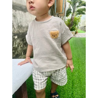 Bộ muslin dễ thương cho bé [ hàng thiết kế]