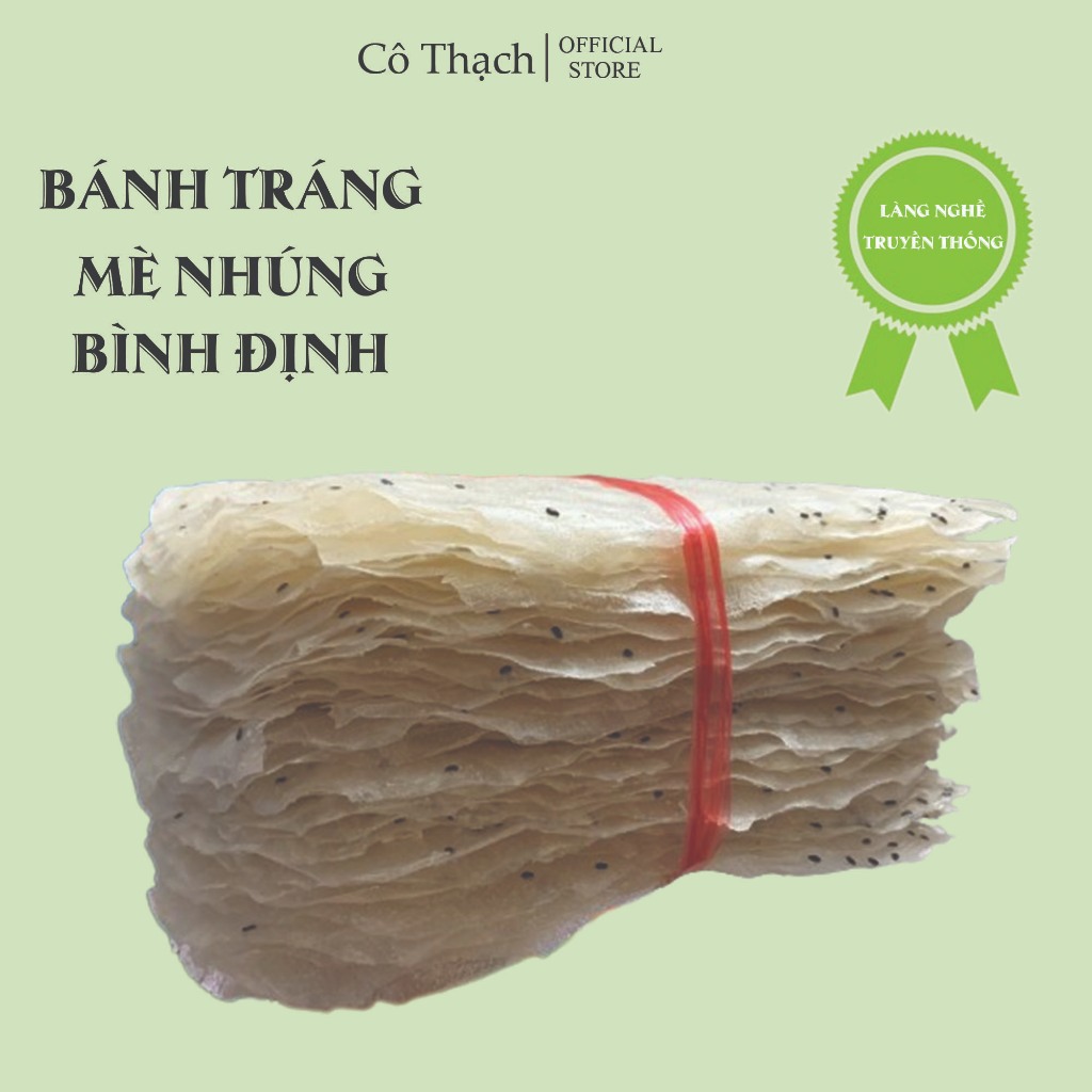 Bánh tráng gạo mè đen nhúng Bình Định 50 cái