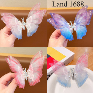 Kẹp bướm chuyển động cho trẻ em lông chồn kẹp tóc cho bé gái tuổi teen kẹp tóc bên - landshopx5v6fd