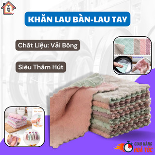 Khăn lau zích zắc nhà bếp đa năng 2 mặt thấm nước