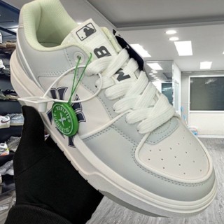 Giày thể thao MLB Chunky Liner New York Yankees White Black Gray, Giày Sneaker Trắng Đen Xám Full Box Bill - PaGi_store