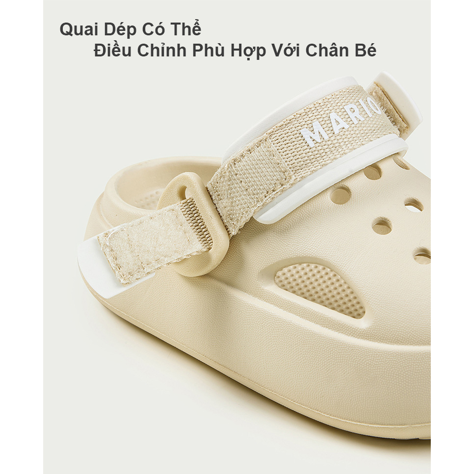 Dép cho bé Cheerful Mario NY-7766, sục cross cho bé trai bé gái siêu nhẹ chống trơn trượt SM12