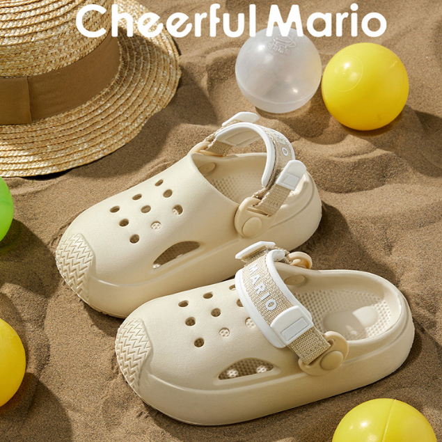 Dép cho bé Cheerful Mario NY-7766, sục cross cho bé trai bé gái siêu nhẹ chống trơn trượt SM12