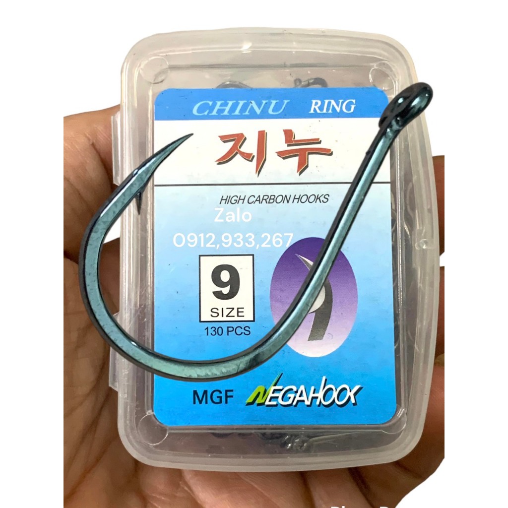 lưỡi câu chinu ring hộp lớn , size lớn hơn size lưỡi các loại khác