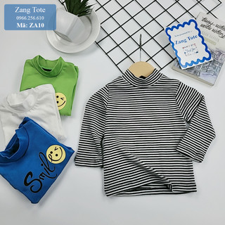 ZA10 - Áo giữ nhiệt cho bé trai bé gái cổ 3cm chất cotton cao cấp - Zang Tote