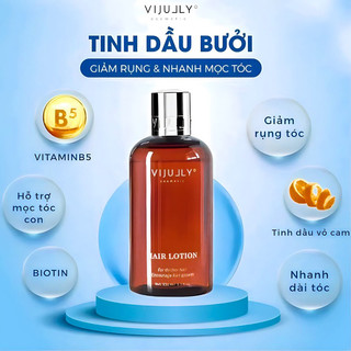 Tinh dầu bưởi VIJULLY dưỡng mọc tóc và giảm rụng hiệu quả, giúp tóc nhanh dài, không bết tóc, hàng chính hãng