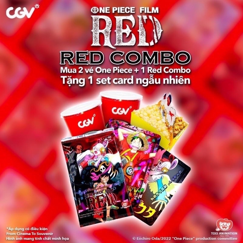 Rẻ 79K Pack Card One Piece Film Red CGV