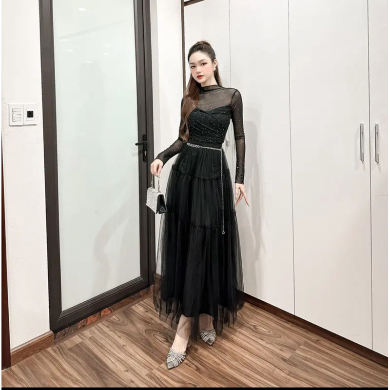 Áo lưới đính đá siêu hot kèm ảnh thật Hàng đẹp
