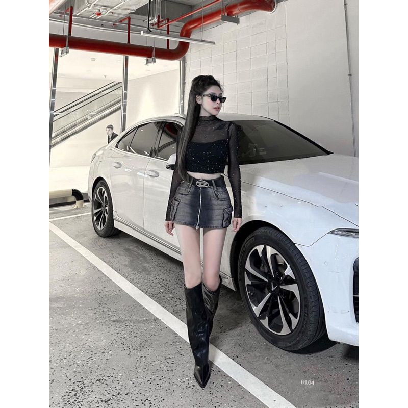 Áo lưới đính đá siêu hot kèm ảnh thật Hàng đẹp