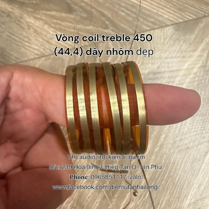 Vòng Coil treble dẹp nhôm 350,450,750,790....Hàng Nhập cao cấp