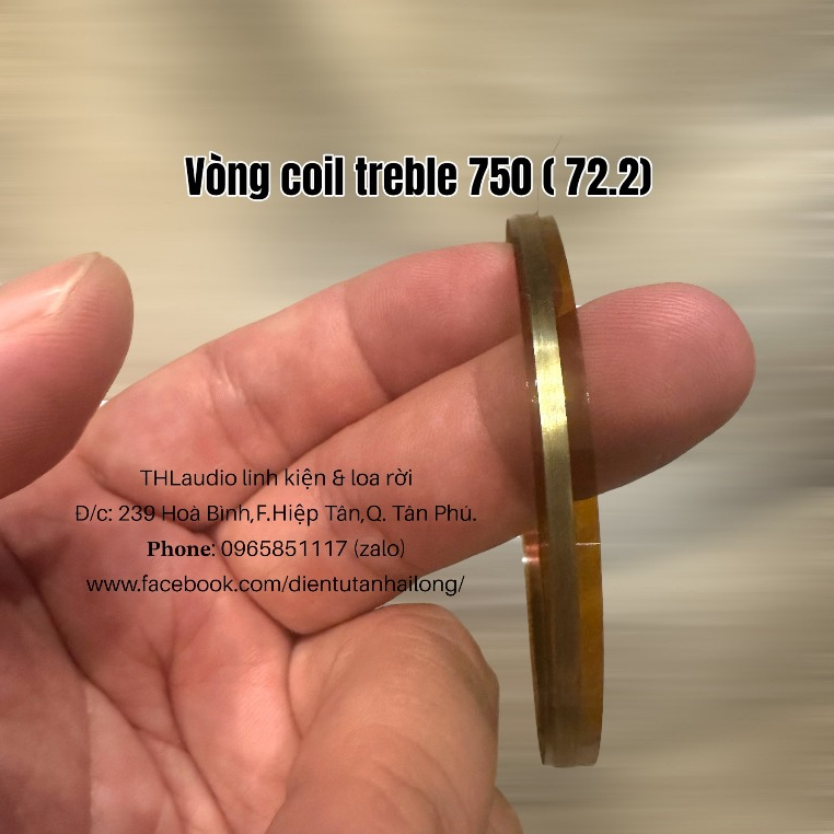 Vòng Coil treble dẹp nhôm 350,450,750,790....Hàng Nhập cao cấp