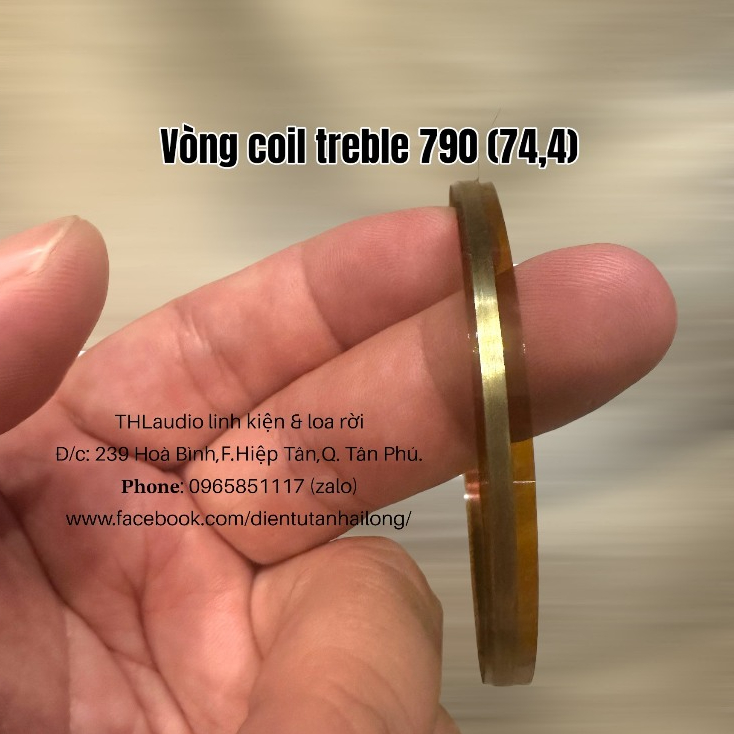 Vòng Coil treble dẹp nhôm 350,450,750,790....Hàng Nhập cao cấp