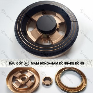 [LOẠI 1] Đầu đốt chia lửa bếp gas âm Taka TK-105A / TK-105A1 / TK-105B.. (new đầu đốt bằng đồng thau nguyên chất ~1kg)