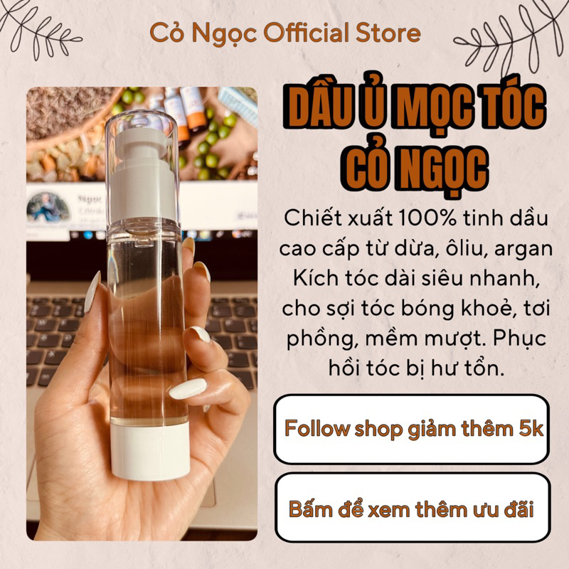 DẦU Ủ SIÊU MỌC TÓC CỎ NGỌC KÍCH TÓC MỌC, NHANH DÀI, PHỤC HỒI TÓC HƯ TỔN, SIÊU MƯỢT
