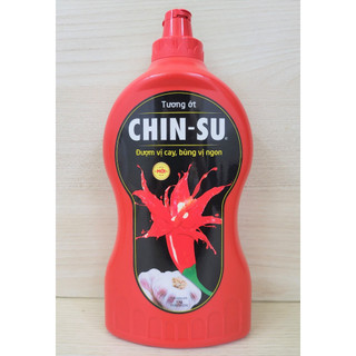 Chai tương ớt loại to Chin su 1kg - TƯƠNG ỚT CHINSU (đậm vị cay, bùng vị ngon)