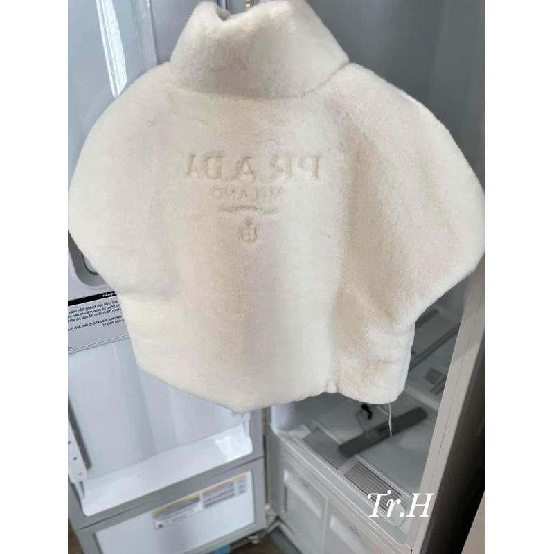 Áo ghi le long prada chuẩn mác xanh  loại 1