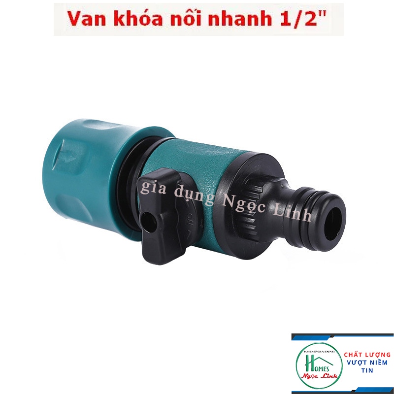Van khóa ống nước hai đầu nối nhanh siêu tiện dụng-vanxanh