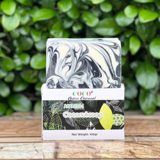 Xà phòng thiên nhiên thủ công handmade than hoạt tính - xà bông thiên nhiên handmade 100g