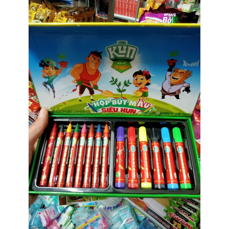 Hộp bút màu Kun