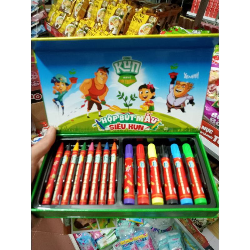Hộp bút màu Kun