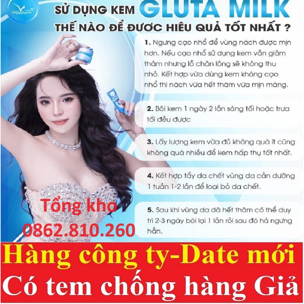 Kem thâm nách Gluta Milk thái lan  Chính Hãng