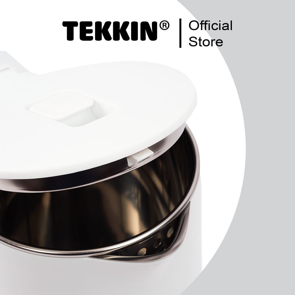 Ấm siêu tốc tự ngắt TEKKIN TI-2845 dung tích lớn 2.3L (dung tích sử dụng 1.8L) 2 lớp công suất 1500W bảo hành 12 tháng