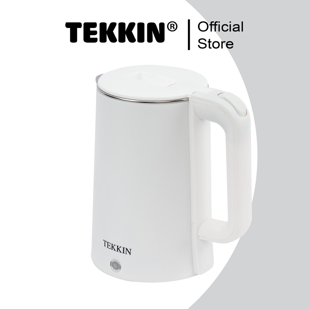 Ấm siêu tốc tự ngắt TEKKIN TI-2845 dung tích lớn 2.3L (dung tích sử dụng 1.8L) 2 lớp công suất 1500W bảo hành 12 tháng