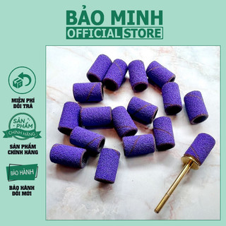 Set 50c đầu nhám nail - Vỏ đầu mài nhám mịn , siêu sần - Đầu giấy mài nhám mịn, nhám bọc đầu mài giá rẻ
