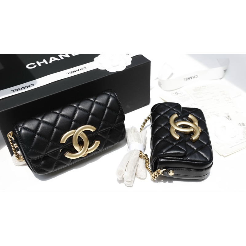 Túi Cha. nel logo super size 14-18cm 2 màu fullbox nam châm