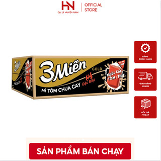 Thùng mì 3 miền 30 gói 1 thùng 65g có 2 vị