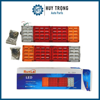 Đèn LED hậu xe tải Runlai 4 khoang siêu sáng trái phải 12v 24v