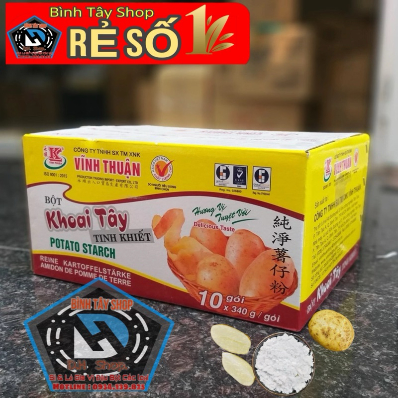Tinh bột Khoai Tây 340Gr nguyên chất 100% Hàng Chính Hãng