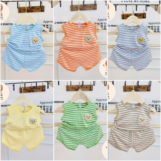 Bộ đồ thun lạnh sát nách cho bé trai và bé gái 7-17kg
