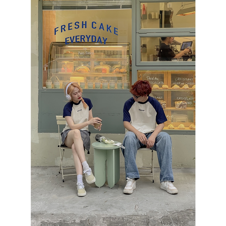 Áo Thun Form Rộng & Baby Tee Raglan ÉTIENNE Cotton 100% Nam Nữ Local Brand