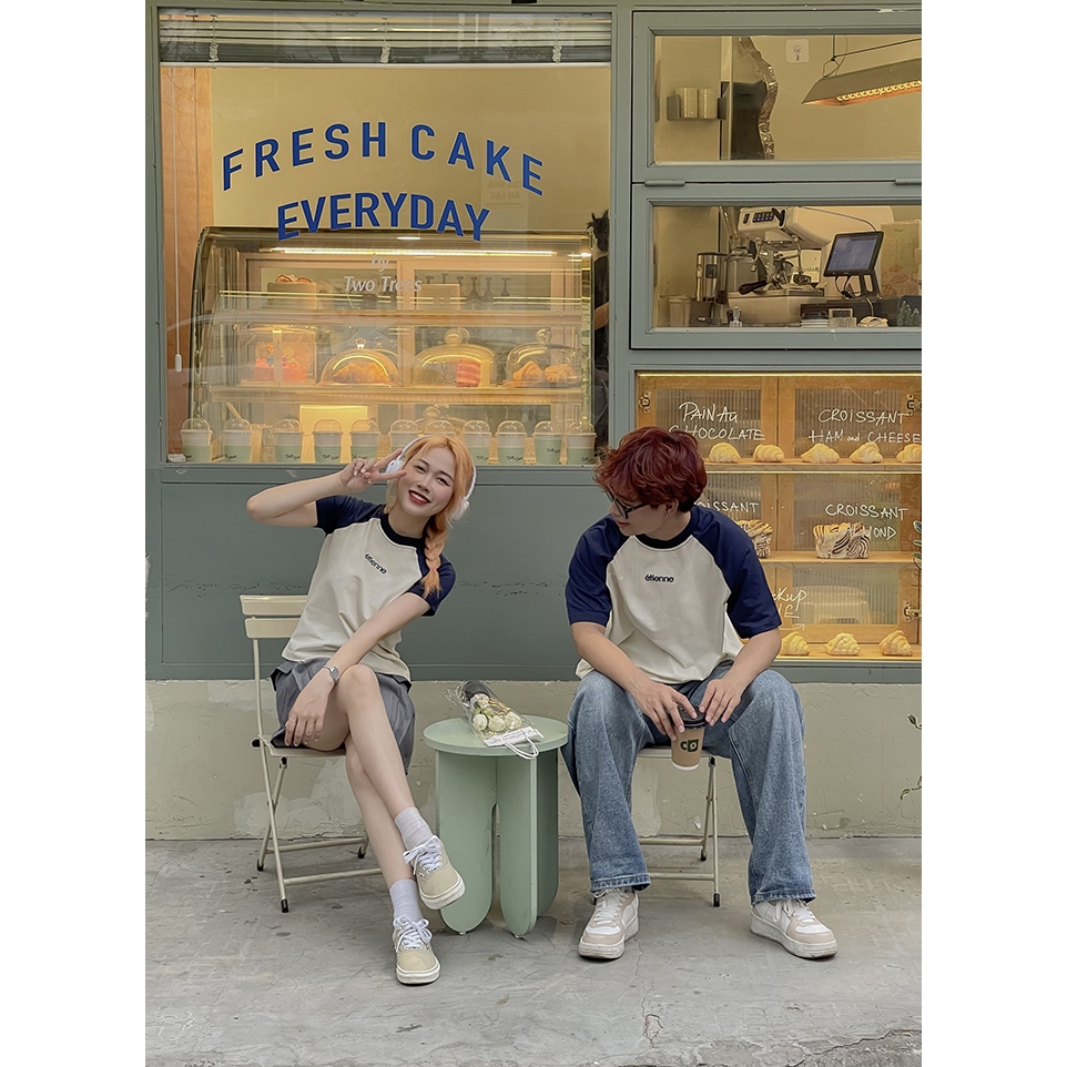 Áo Thun Form Rộng & Baby Tee Raglan ÉTIENNE Cotton 100% Nam Nữ Local Brand