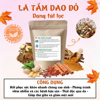 Lá tắm dao đỏ sau sinh