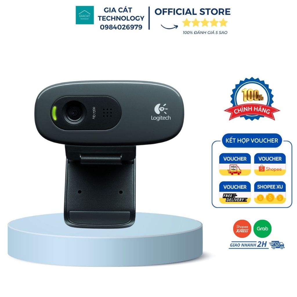 Webcamlaptop kèm mic Logitech C270 HD full hd 1080 chất lượng cao - hàng chính hãng