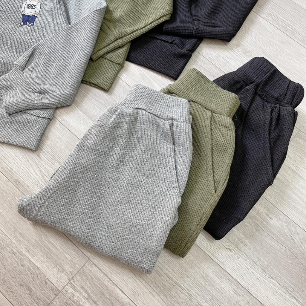 HÀNG QC, SÉT 2 BỘ TỔ ONG THÊU GẤU CHO BÉ,HÀNG CHUẨN LOẠI 1,SZ 8-28KG