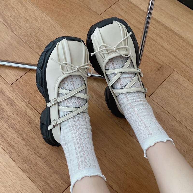 Giày nữ Mary Jane thắt nơ phong cách Hàn Quốc mới nhất cho mùa đông 2023